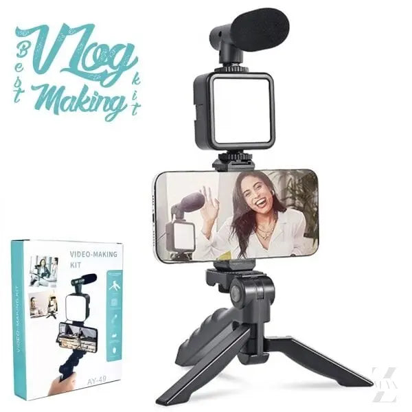 Vlogger Video Making Kit Tripod